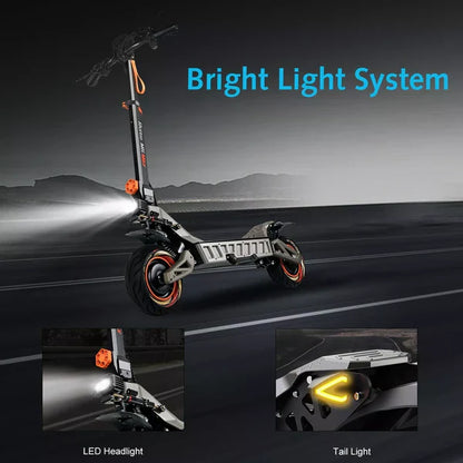 3000W Ruitoo M6 Max Electric Scooter 70 - 79KM/h Portable Foldable eBike dual 1500W Motor Off Road